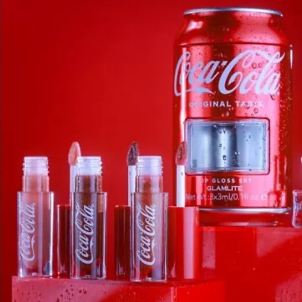 GLAMLITE ORIGINAL COCO COLA  LIP GLOSS SET OF 3 NEW #1